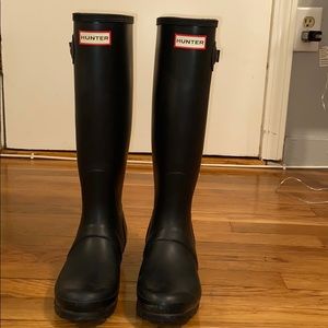 Tall Black Hunter Boots